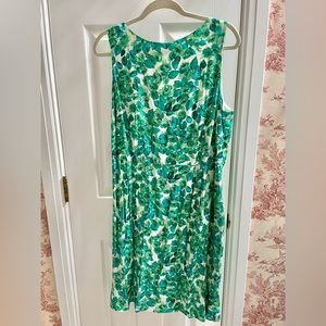 - Boden green and white,size 14, never worn.  Perfect condition. Silk blend.